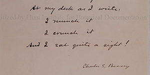 William Winfield Ray collection of 20th-century botanists’ correspondence and other materials