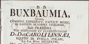 Original Linnaean Dissertations