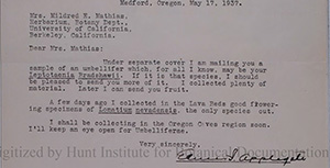 Mildred Esther Mathias papers