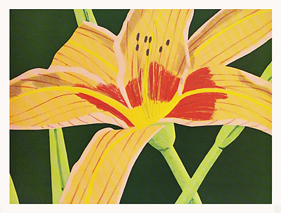 <p>2. Day lily, color lithograph by Alex Katz, 10 × 7 5/8"</p>