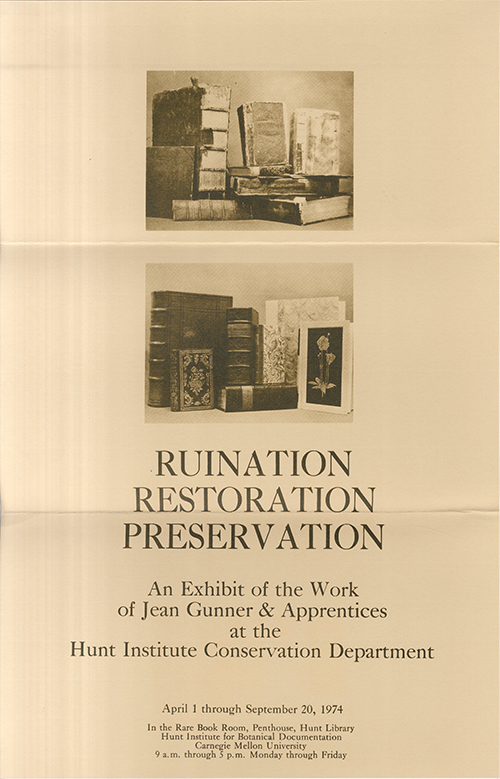 <p>Promotional poster for <em>Ruination, Restoration, Preservation</em> (1974).</p>